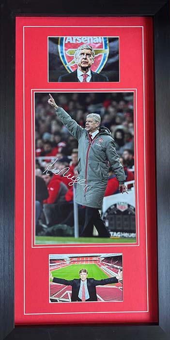 Arsene Wenger Signed Colour Arsenal Photo