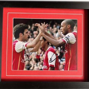Cesc Fabregas & Thierry Henry Signed Arsenal Photo