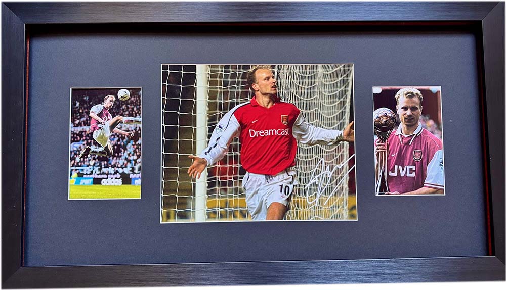 Dennis Bergkamp Signed Arsenal Photo