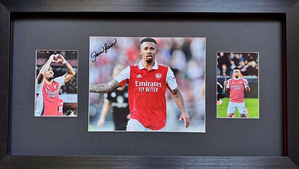 Gabriel Jesus Signed Colour Arsenal Photo