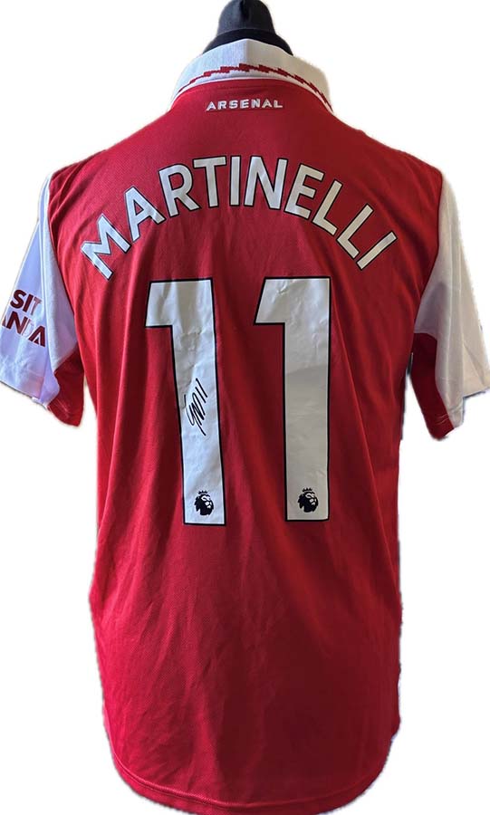 Gabriel Martinelli Signed Arsenal Football Shirt