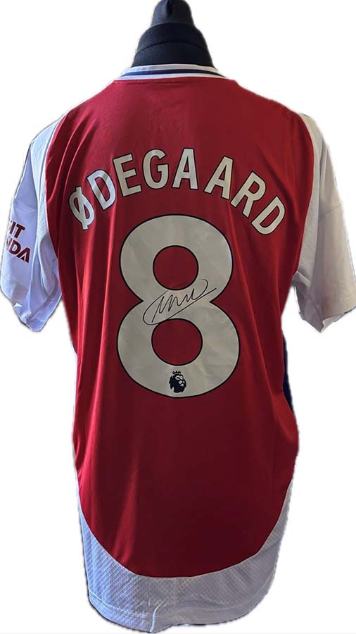 Martin Odegaard Signed Arsenal Football Shirt