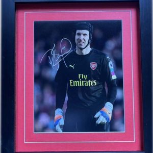 Petr Cech Signed Colour Arsenal Photo