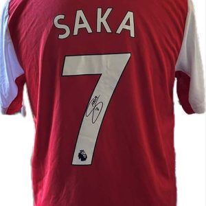 Bukayo Saka Signed Arsenal Football Shirt