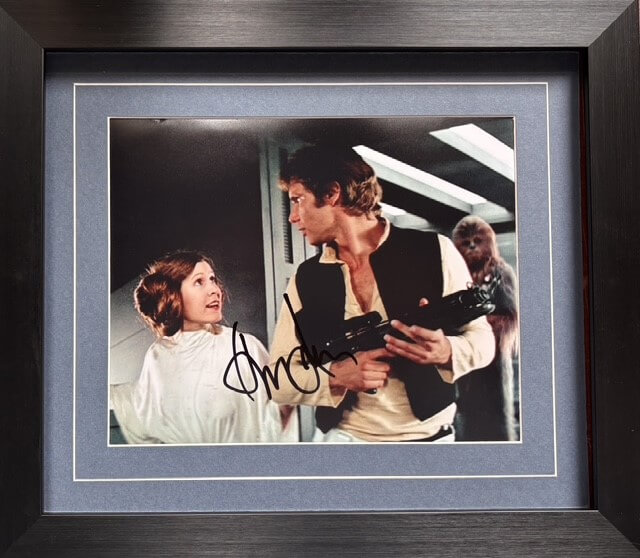 Han Solo Colour Photo Signed by Harrison Ford