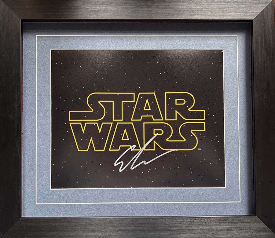 Star Wars Poster Signed by George Lucas
