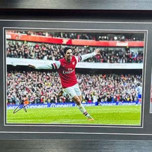 Mikel Arteta Signed Arsenal Colour Photo
