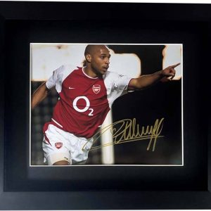 Thierry Henry Signed Arsenal Colour Photo